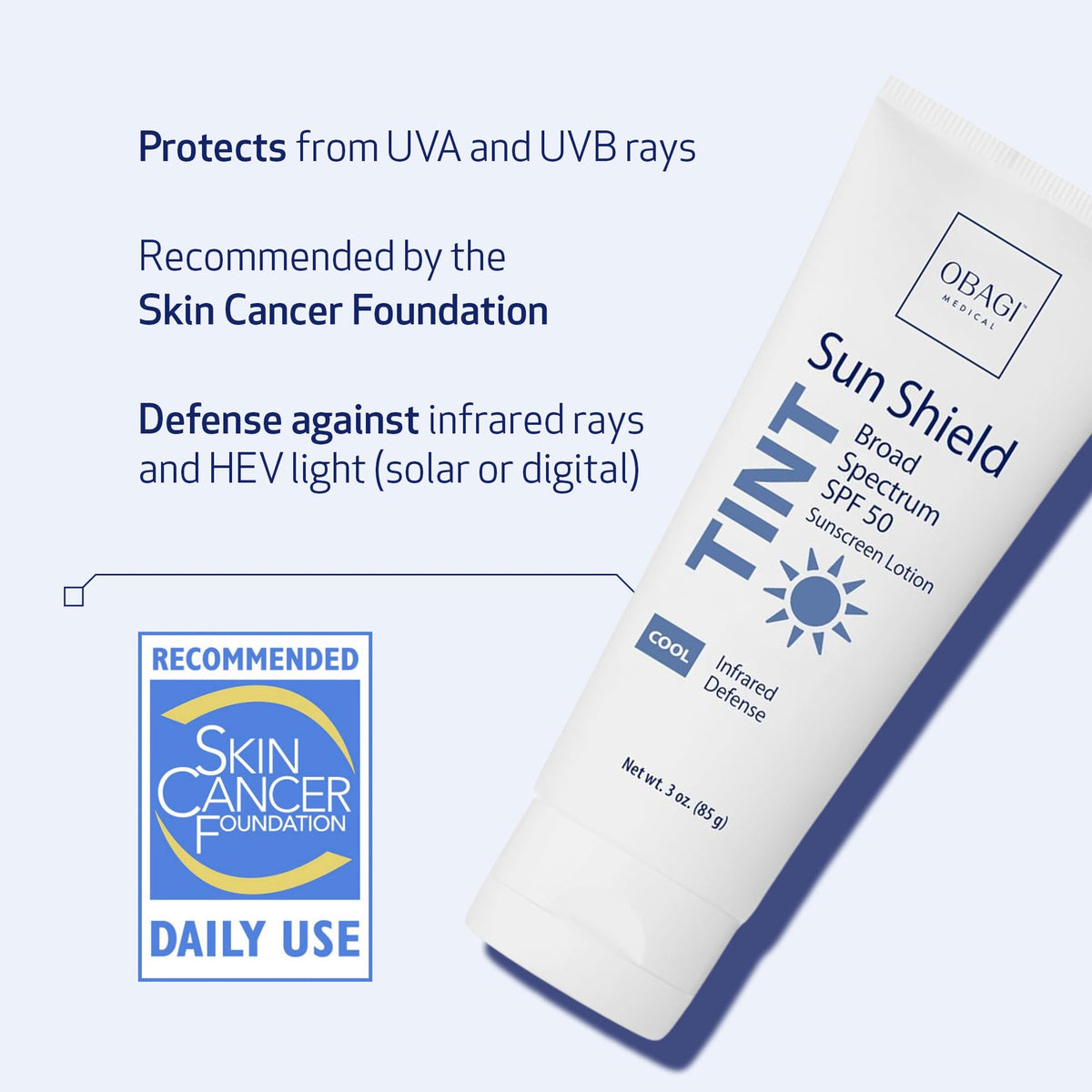 Obagi Medical texture close-up showing lightweight formula benefit