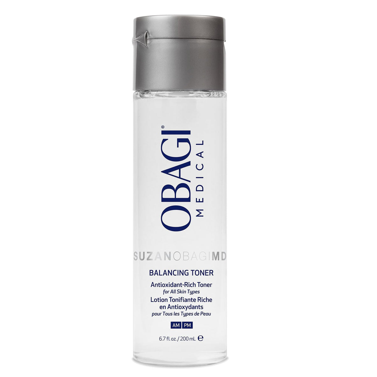 Obagi Suzanobagimd front packaging showing bottle and volume benefits