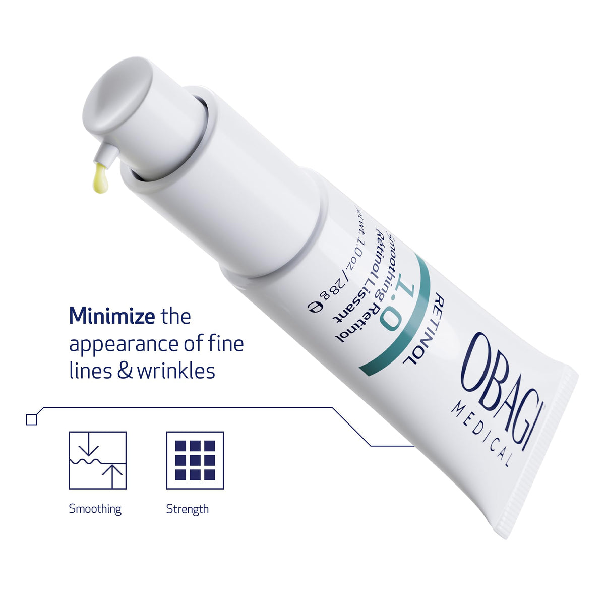 Obagi Medical ingredient list visible to show formulation transparency benefit