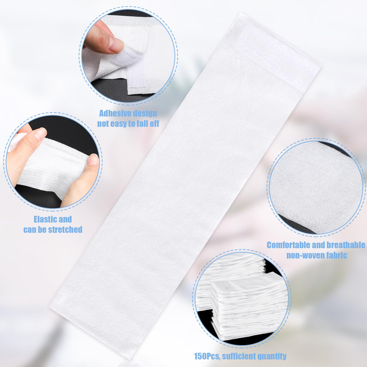obeoby headband in use during facial treatment, keeps hair protected