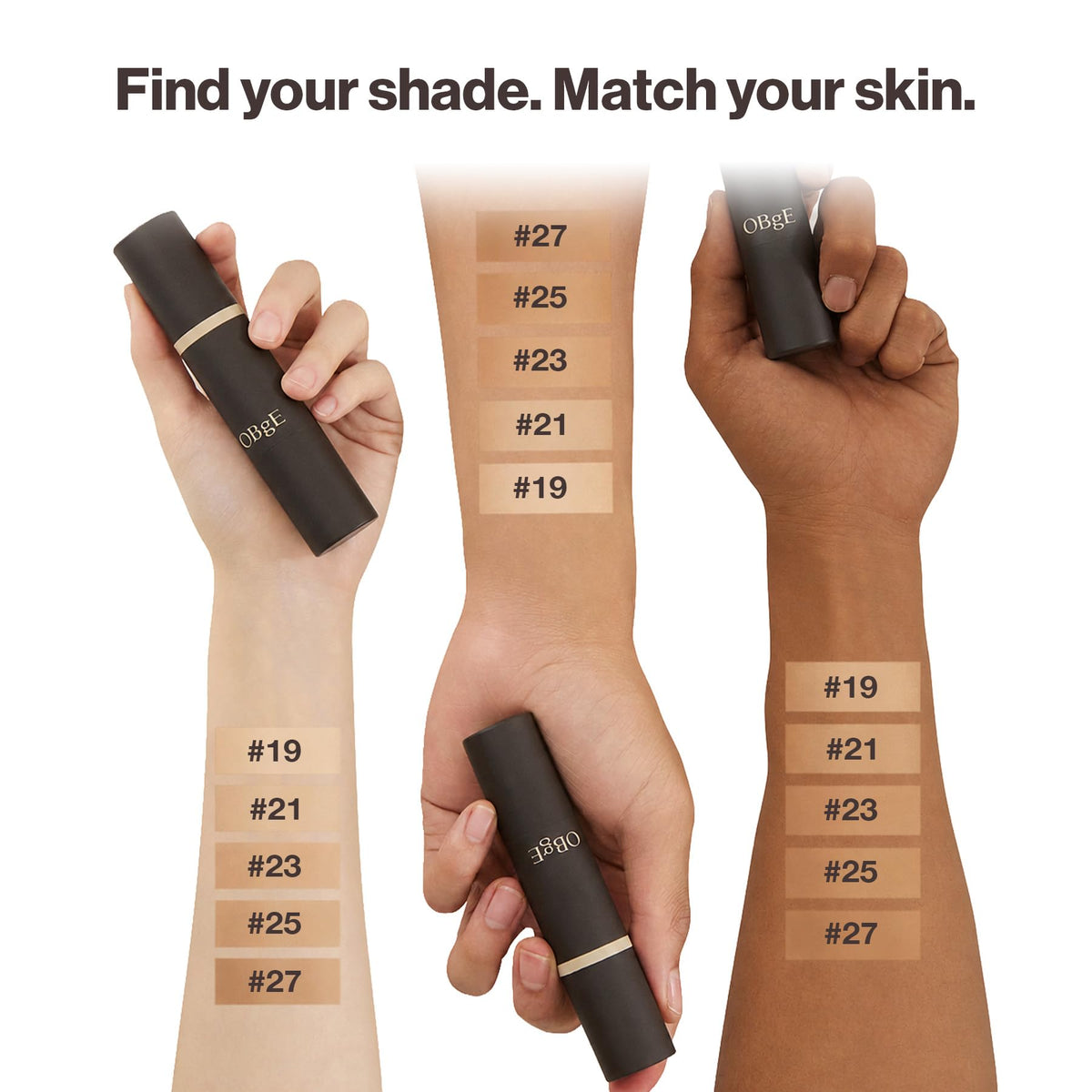OBgE formula and ingredients displayed to highlight soothing, skin-friendly benefits