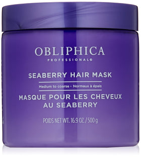 Obliphica jar front view showing label and weight, highlights nourishing ingredients