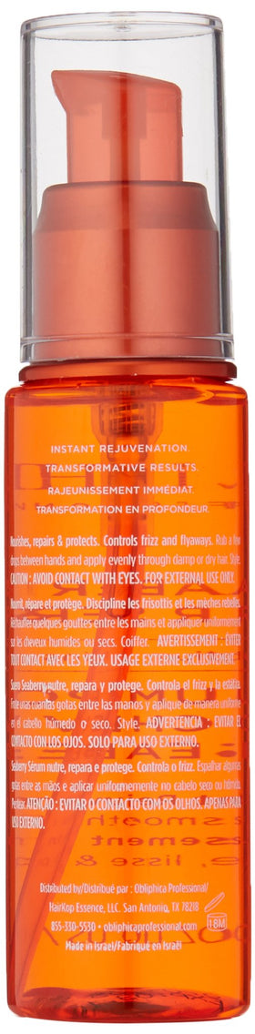 Obliphica Professional serum drop on hand highlighting texture and lightweight absorption