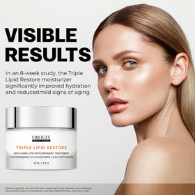 OBOGEE open jar top-down view showing cream finish and usability for daily moisturizing benefit