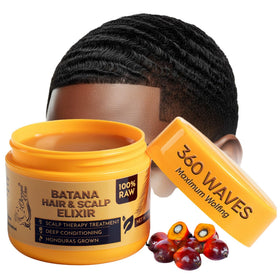 Ocean View Deep Waves Pomade front jar showing brand and hold benefits