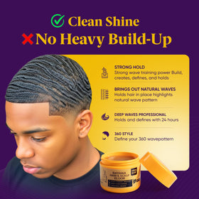 Ocean View Deep Waves Pomade open jar texture highlighting creamy consistency