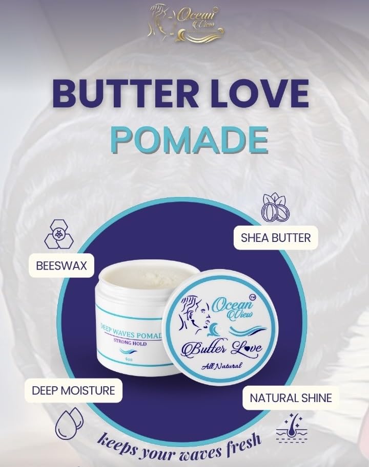 Ocean View open jar displaying product color and smooth texture for visible conditioning