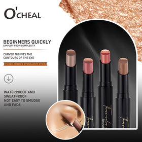 O'CHEAL 02# PEARLS SHINE ON THE EARTH stick highlighting pearlescent depth and eye definition