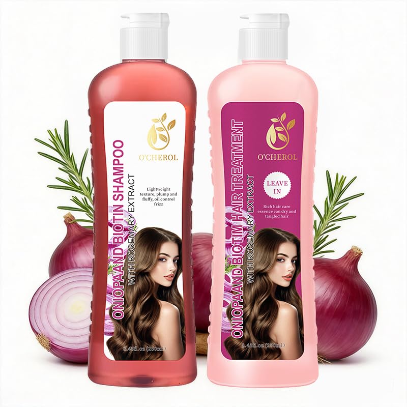 O'CHEROL front packaging showing the onion rosemary set and clear benefits