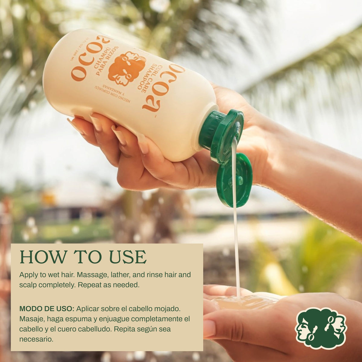 OCOA with cupuaçu butter chunk showing deep moisture boost