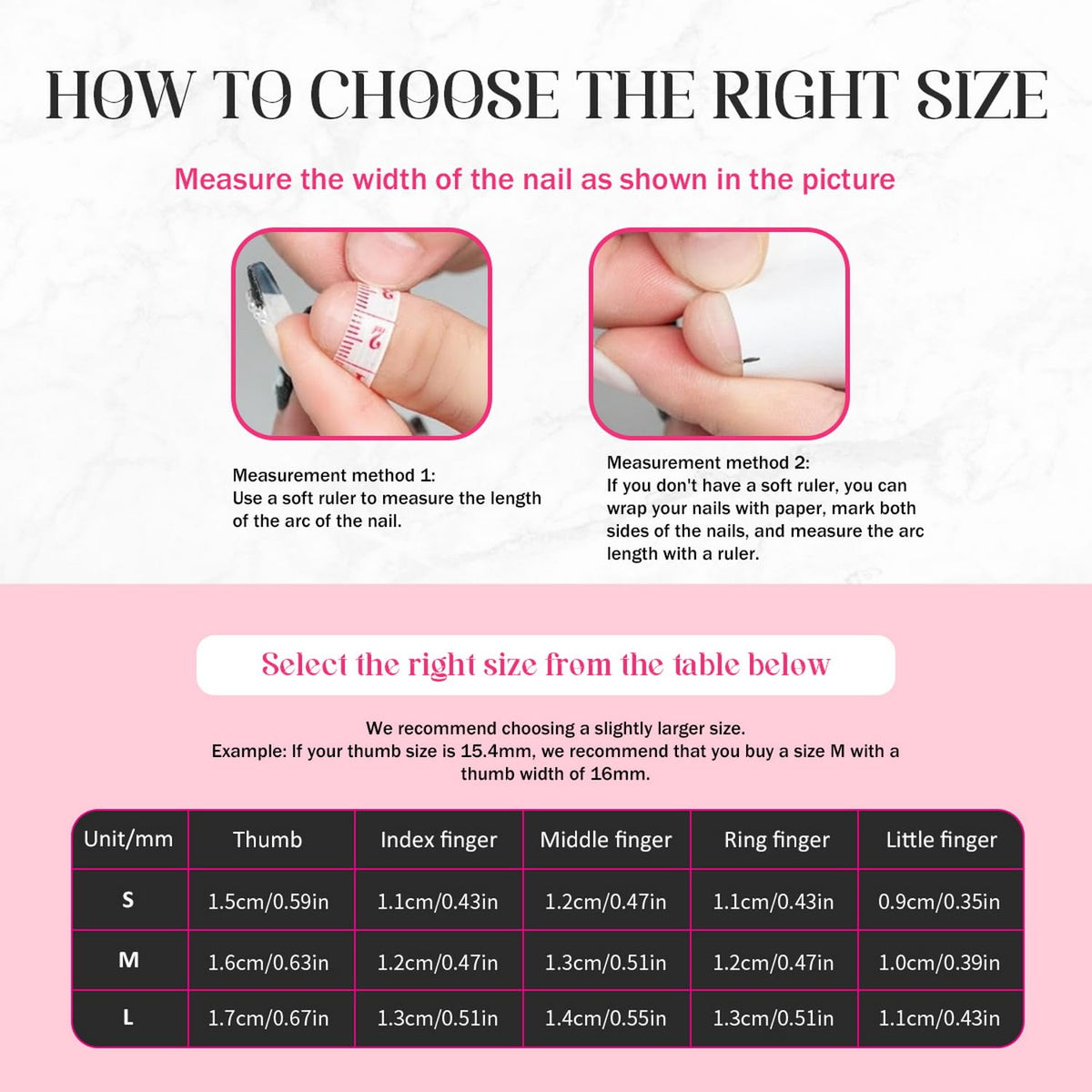OCOUYVD open box with multiple sizes showing easy size selection benefit