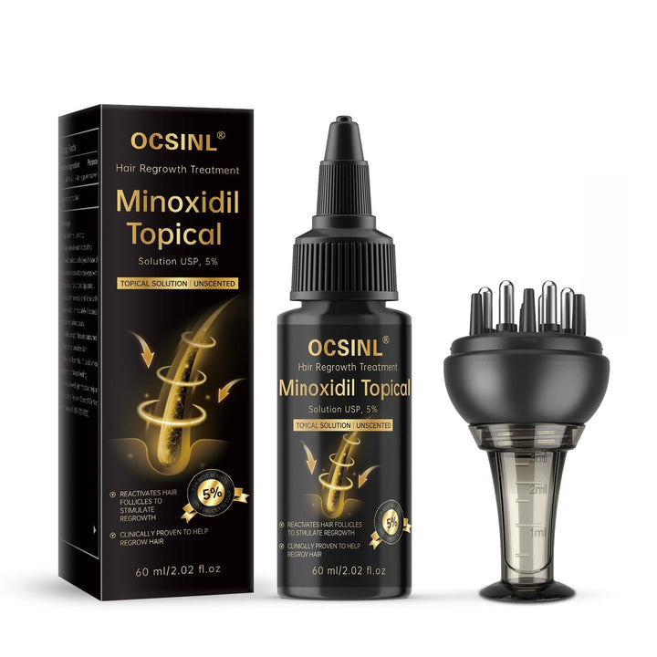 OCSINL front packaging showing 60ml serum and applicator for easy dosing benefit