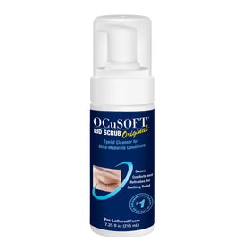 OCuSOFT front packaging showing bottle and pump for easy identification and use