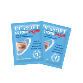 OCuSOFT close-up of an individually wrapped pad, highlighting single-use hygiene benefits