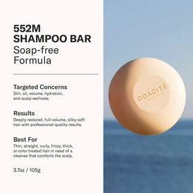 ODACITE shampoo bar close-up texture revealing smooth surface and moisturizing oils