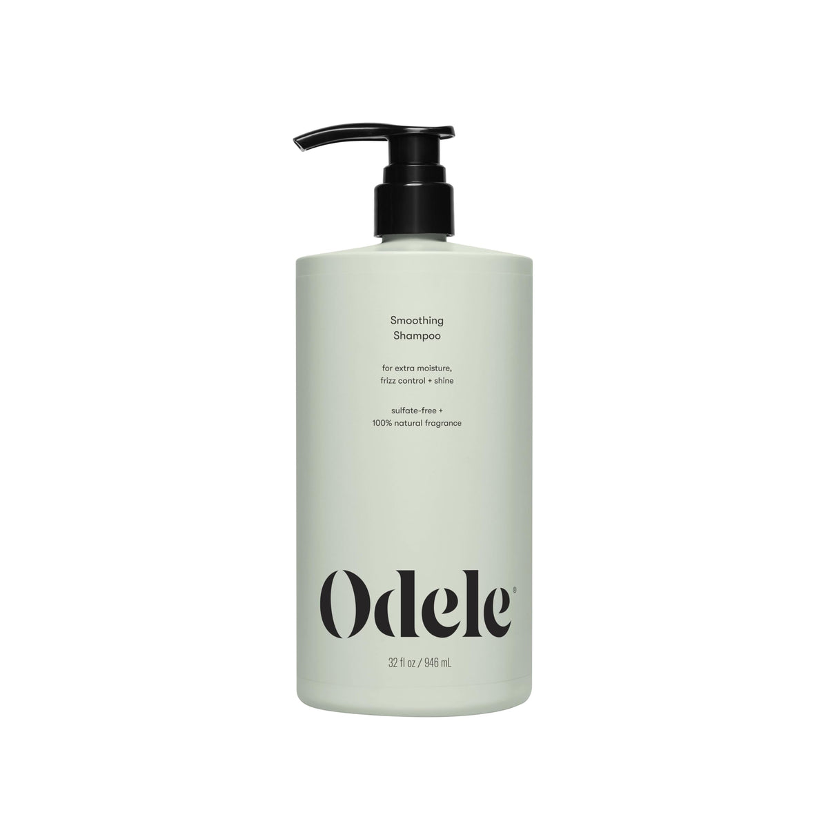 Odele bottle front view showing branding and 32oz size for long-lasting use