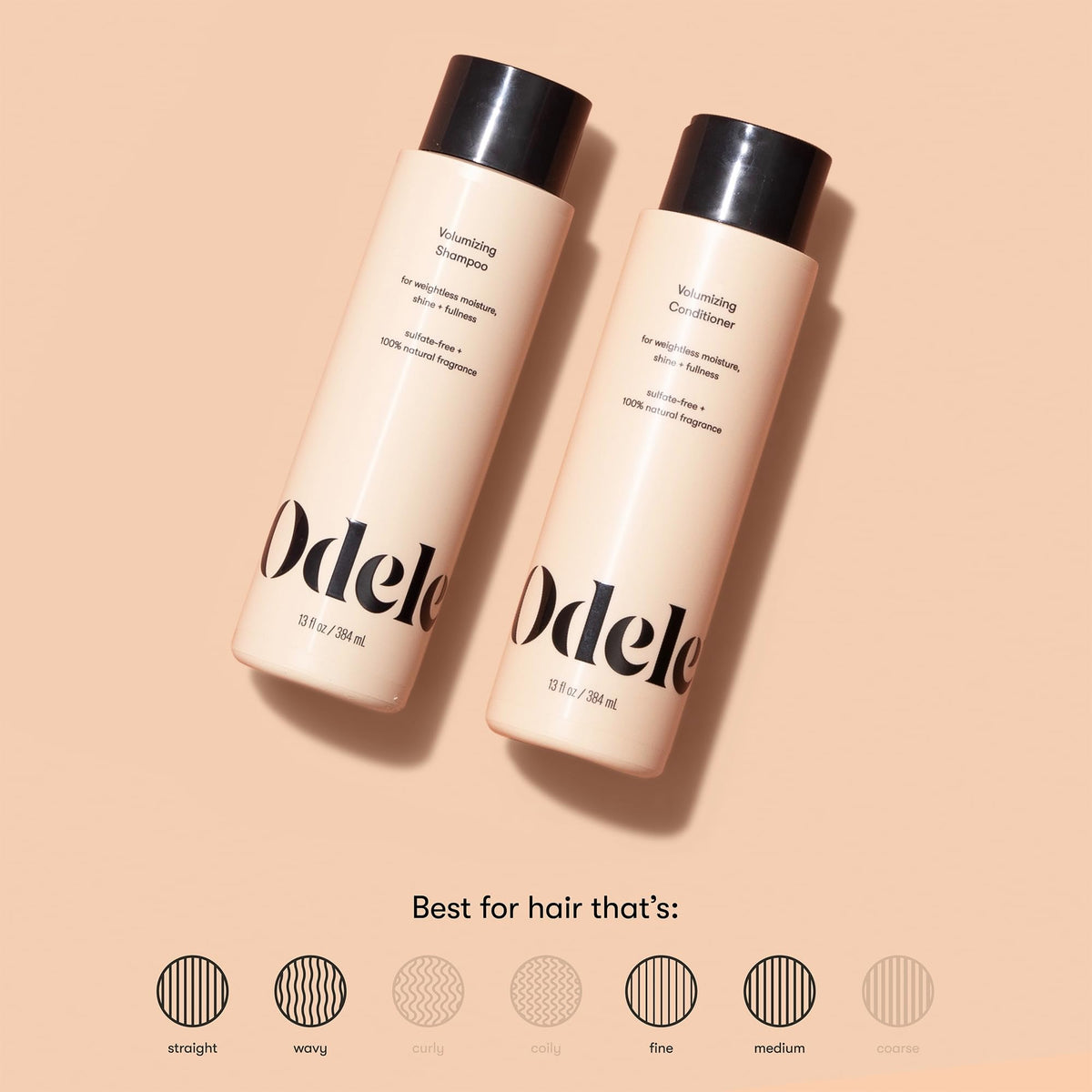 Odele conditioner pump close-up illustrating smooth texture for detangling