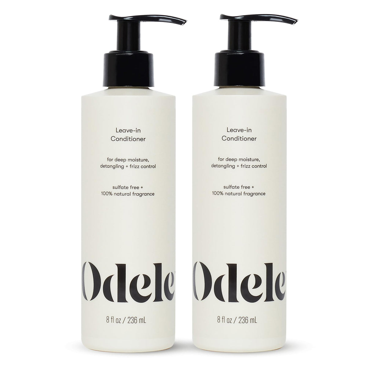 Odele front packaging showing two bottles and clean design for convenience
