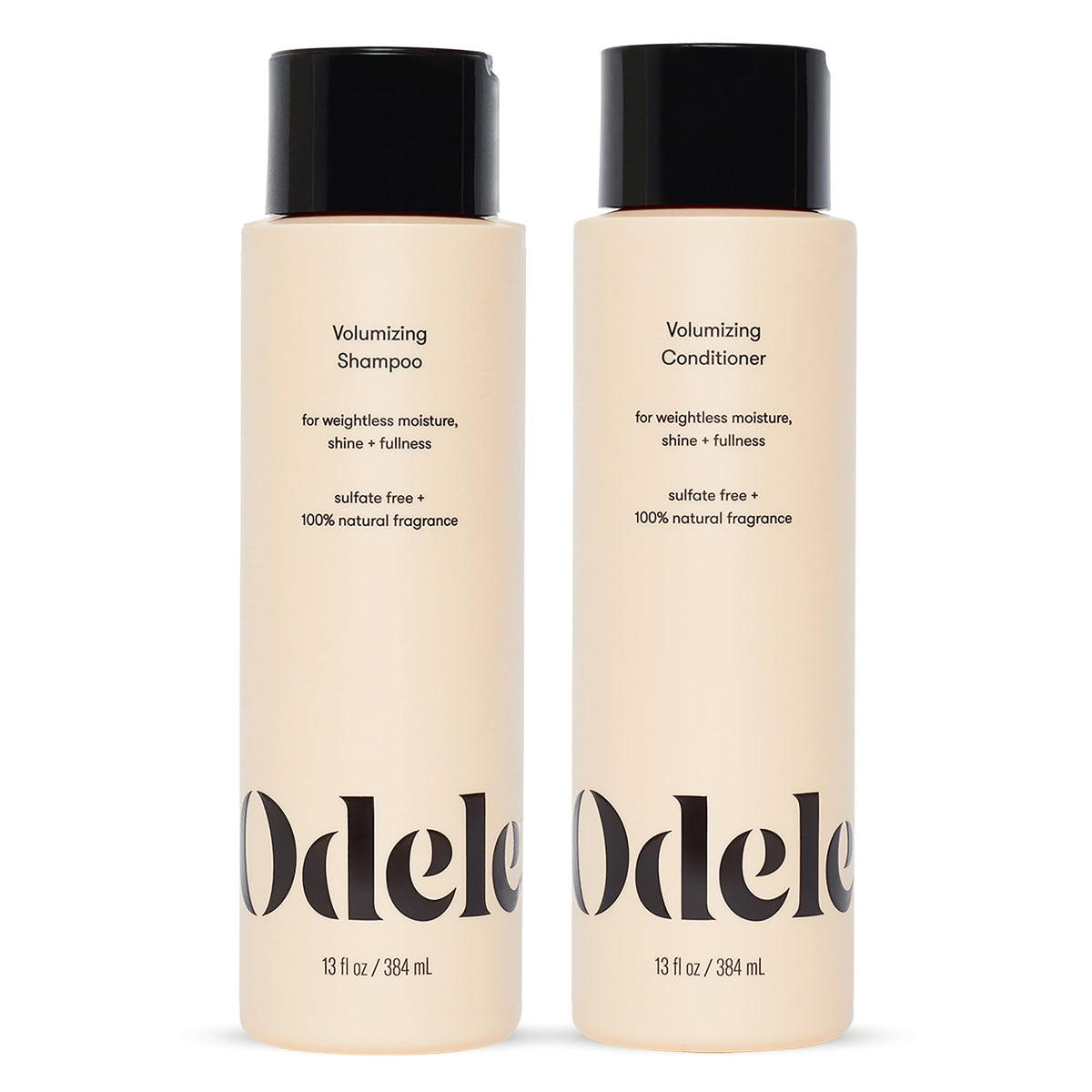 Odele front packaging showing both bottles and clear product benefits