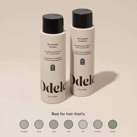 Odele pump dispensing shampoo showcasing easy use and controlled application