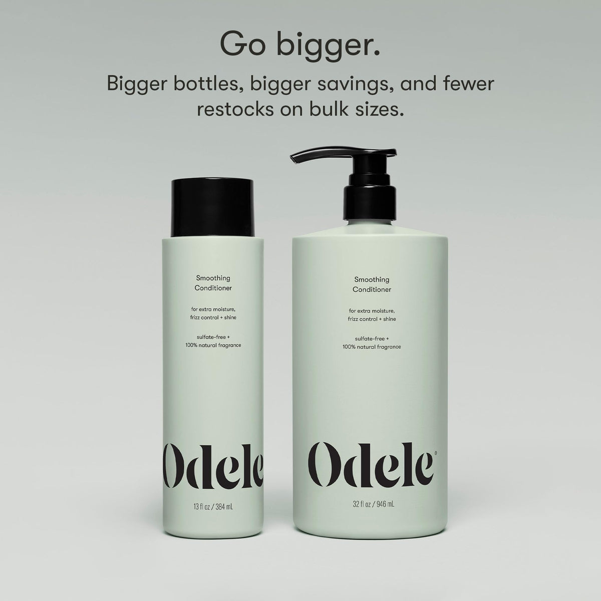Odele-treated hair after drying showing smooth shine and improved manageability