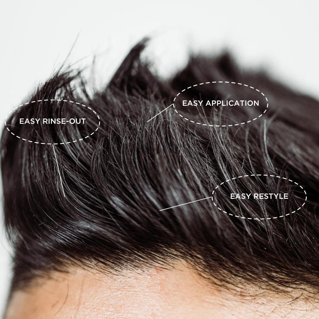 O'Douds dry wax application in hand demonstrating creamy, malleable hold for precise styling