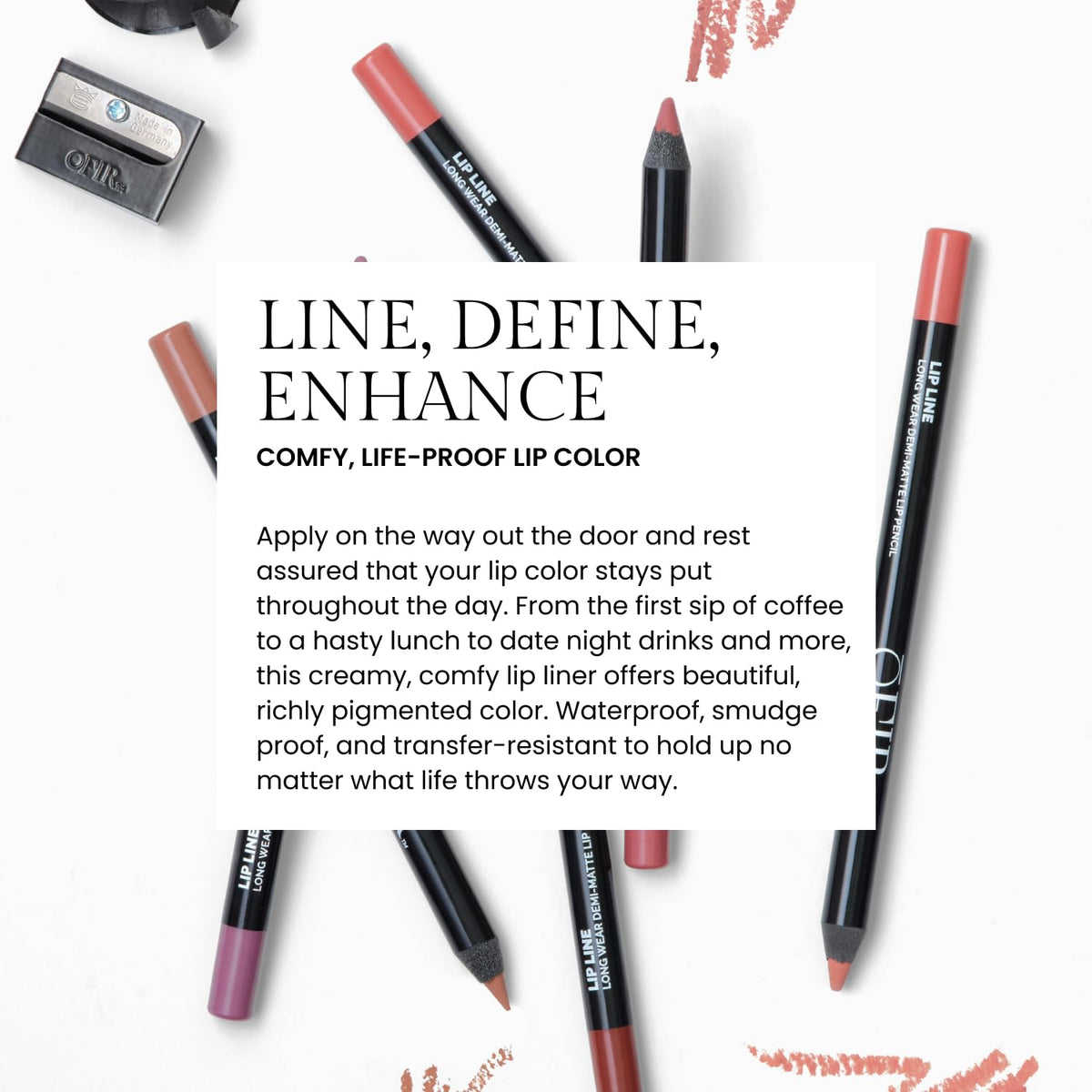 OFIR full-lip filled application showing even demi-matte finish
