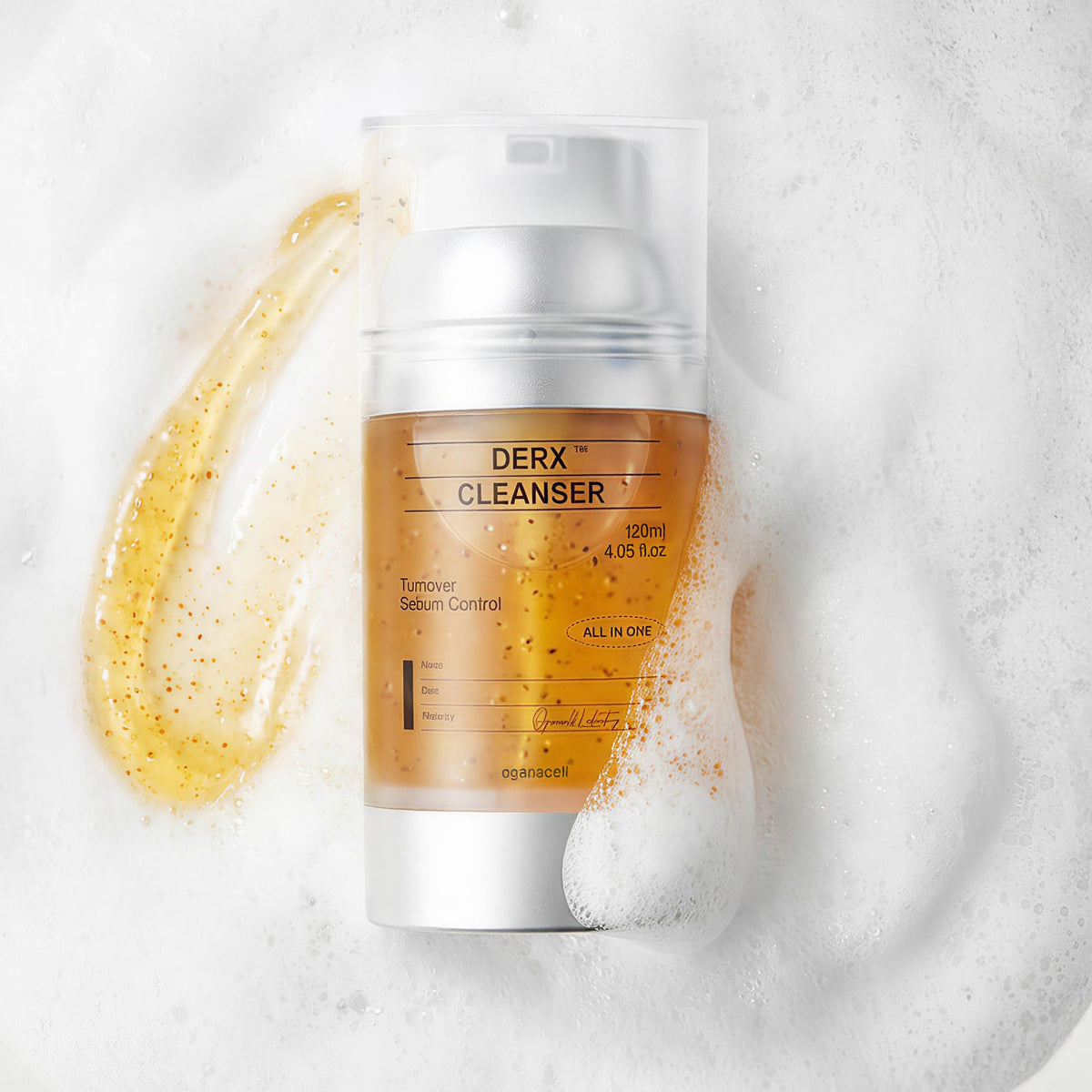 OGANA CELL front packaging showing cleanser and branding benefits