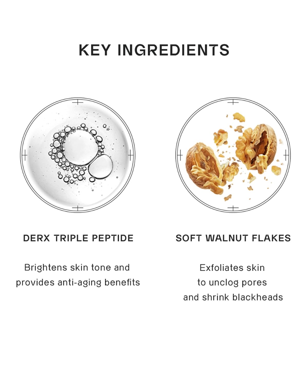 OGANA CELL walnut microbeads macro view demonstrating gentle exfoliation