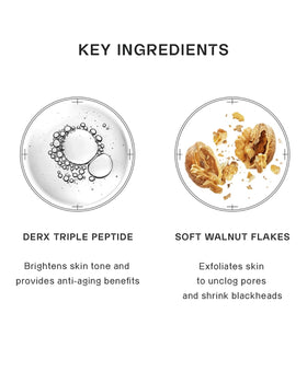 OGANA CELL walnut microbeads macro view demonstrating gentle exfoliation