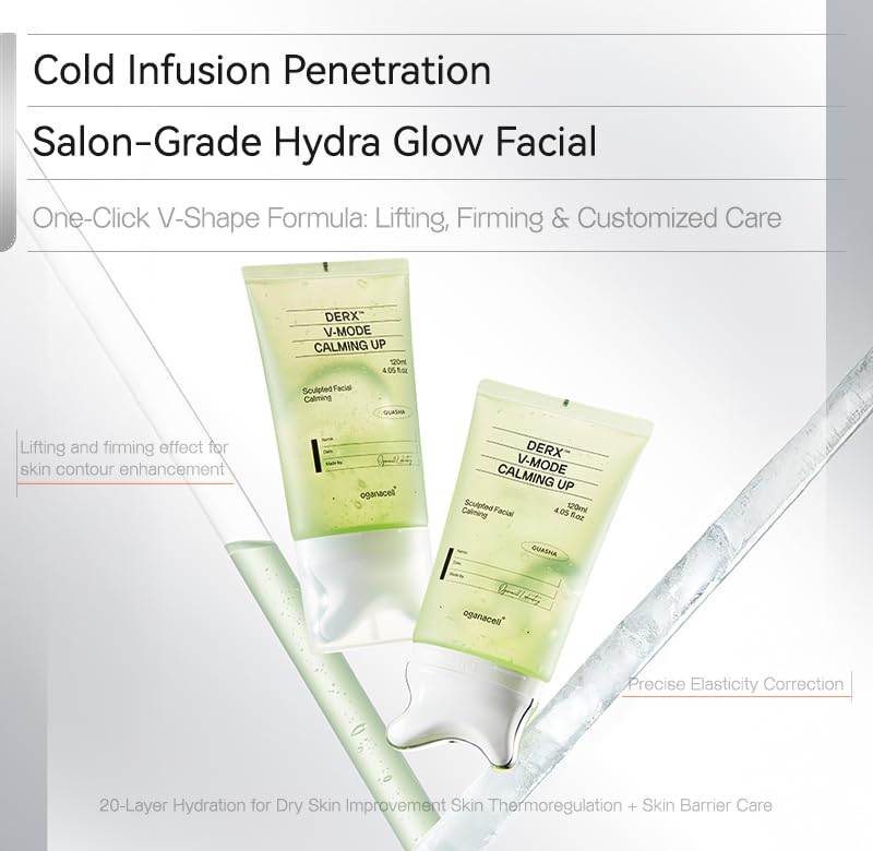 OGANA CELL gel texture close-up highlighting cooling and slip