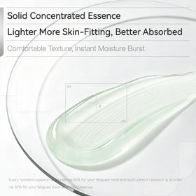 OGANA CELL spread on neck showing soothing and smoothing benefit