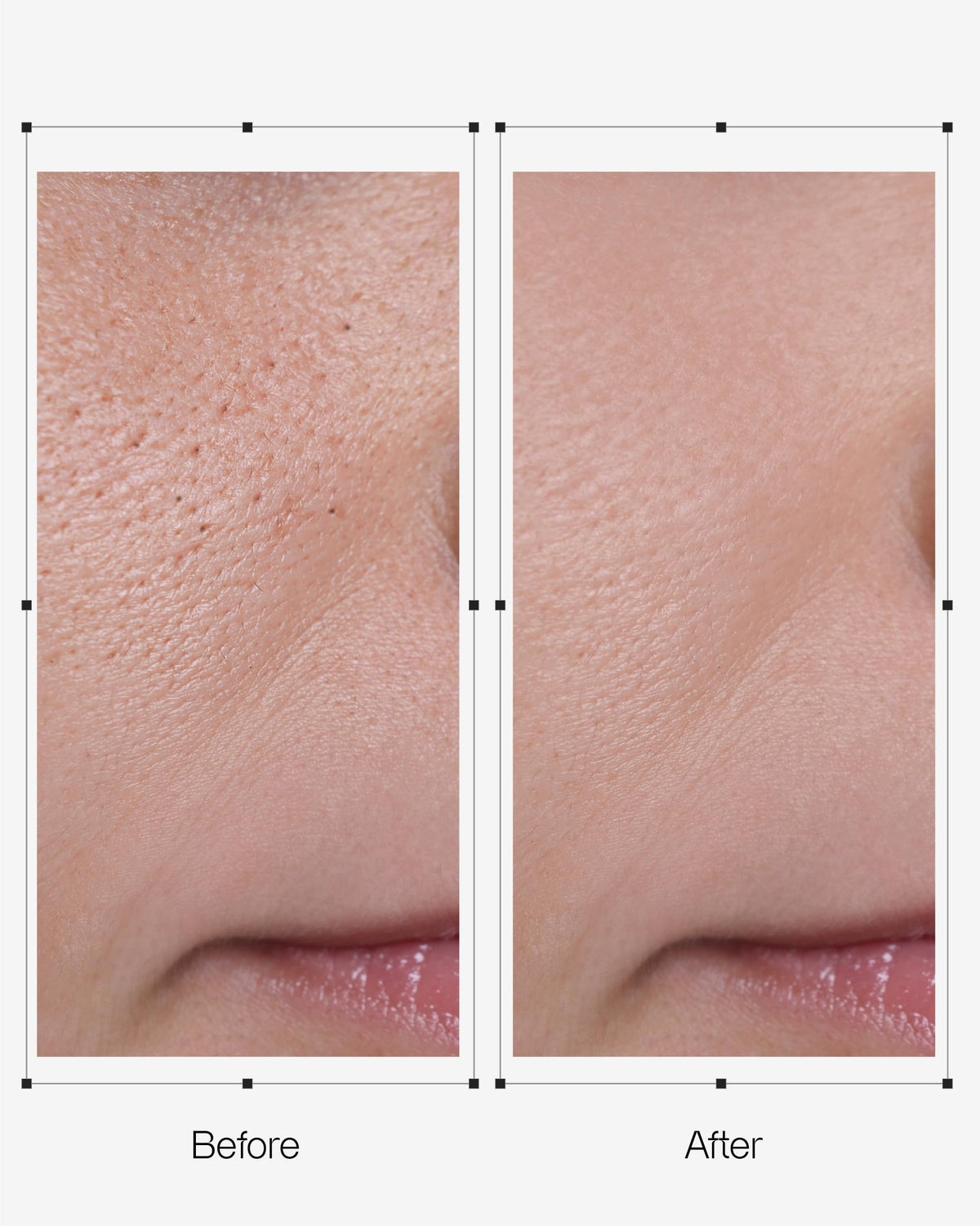 OGANACELL dispensing cleanser from tube illustrating easy application benefit