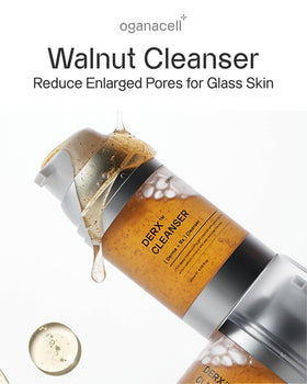 OGANACELL walnut shell powder close-up showing gentle exfoliant texture benefit