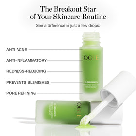 Ogee applying spot treatment on cheek for targeted blemish care