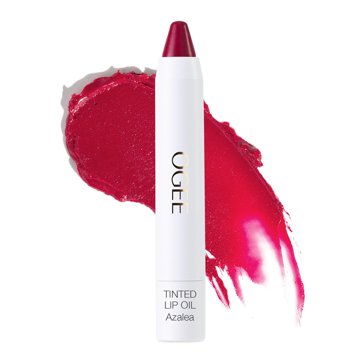 Ogee Azalea front packaging showing vibrant fuchsia tint and benefits