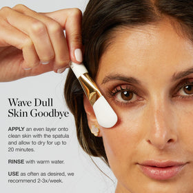 Ogee mask being applied on hand showing smooth spreadability and easy use