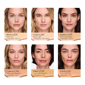 Ogee concealer being applied under eye demonstrating natural brightening effect