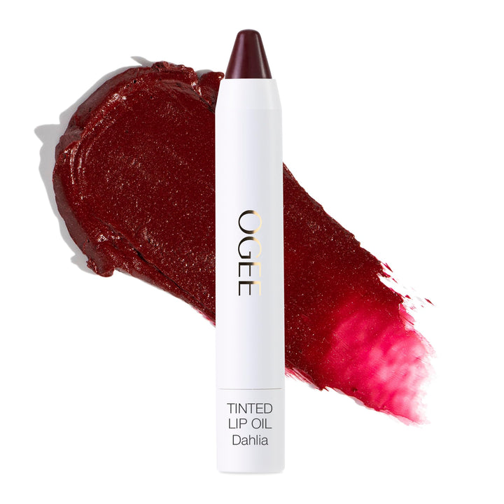 Ogee DAHLIA front packaging showing burgundy tint and compact design benefit