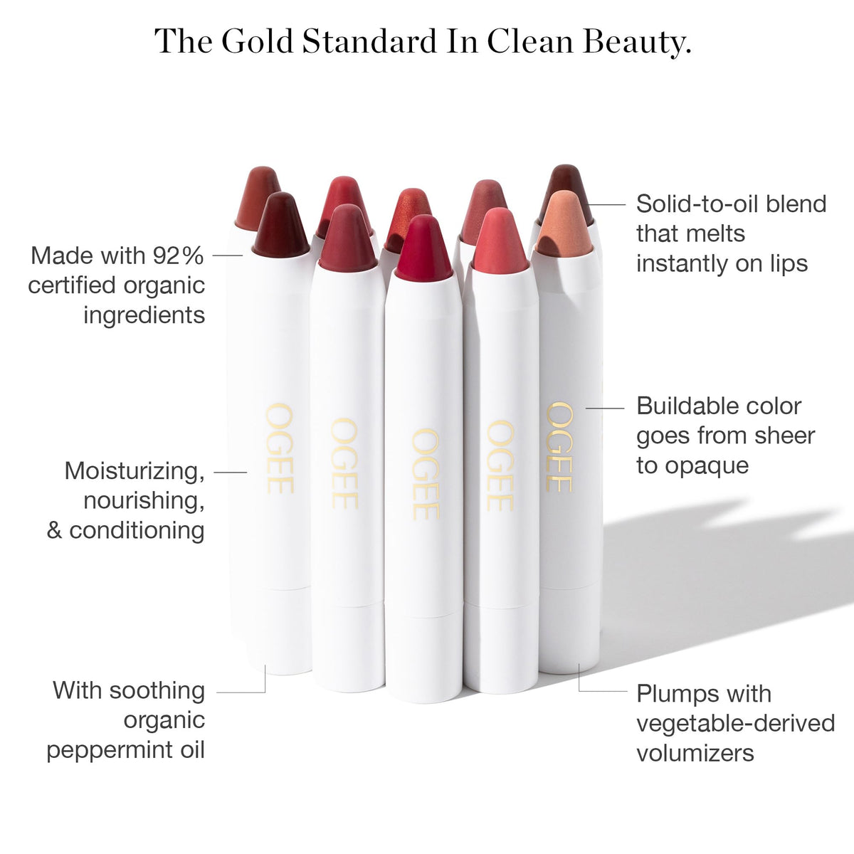 Ogee DAHLIA side angle swatch revealing sheer-to-opaque coverage benefit