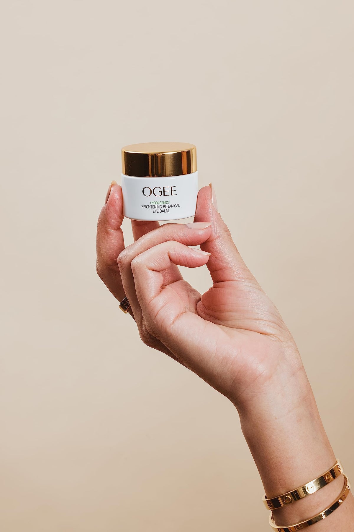 Ogee on vanity in morning routine conveying refreshed, brighter eyes