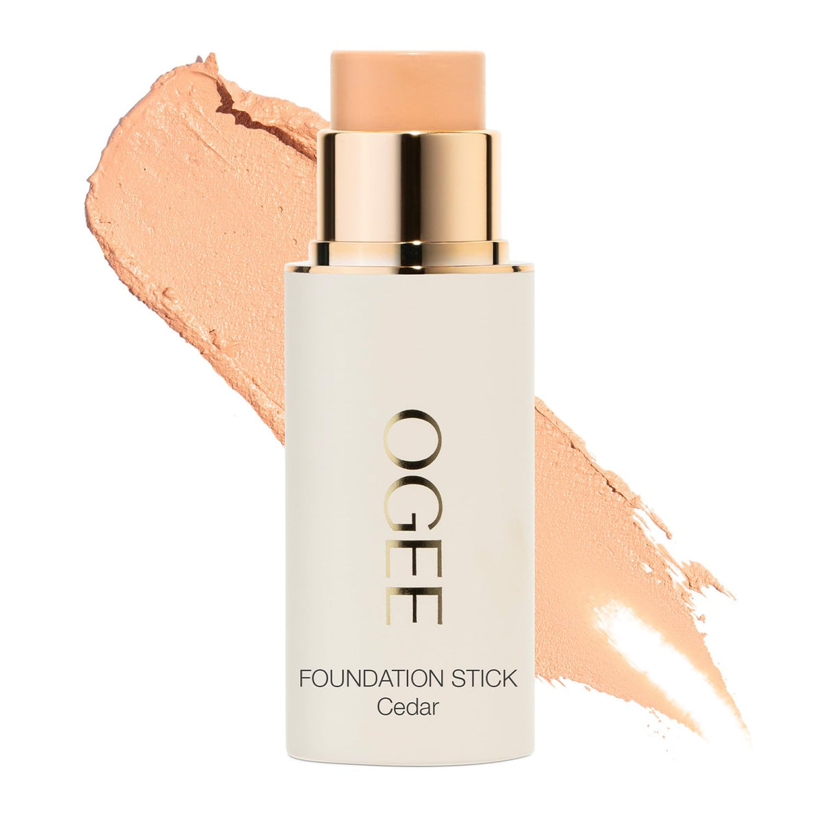 Ogee foundation stick front packaging showing product branding and shade