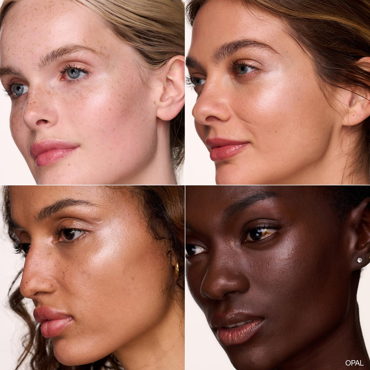 Ogee ingredient selection with green coffee oil and tapioca to show skin-smoothing benefit