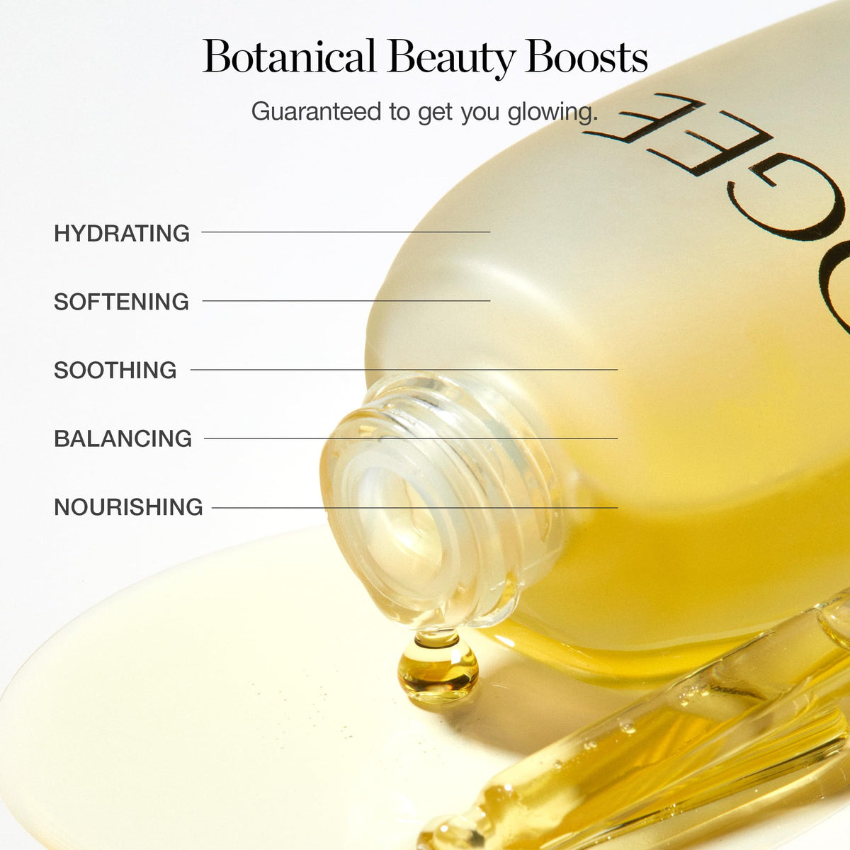 Ogee oil texture close-up revealing lightweight, fast-absorbing finish