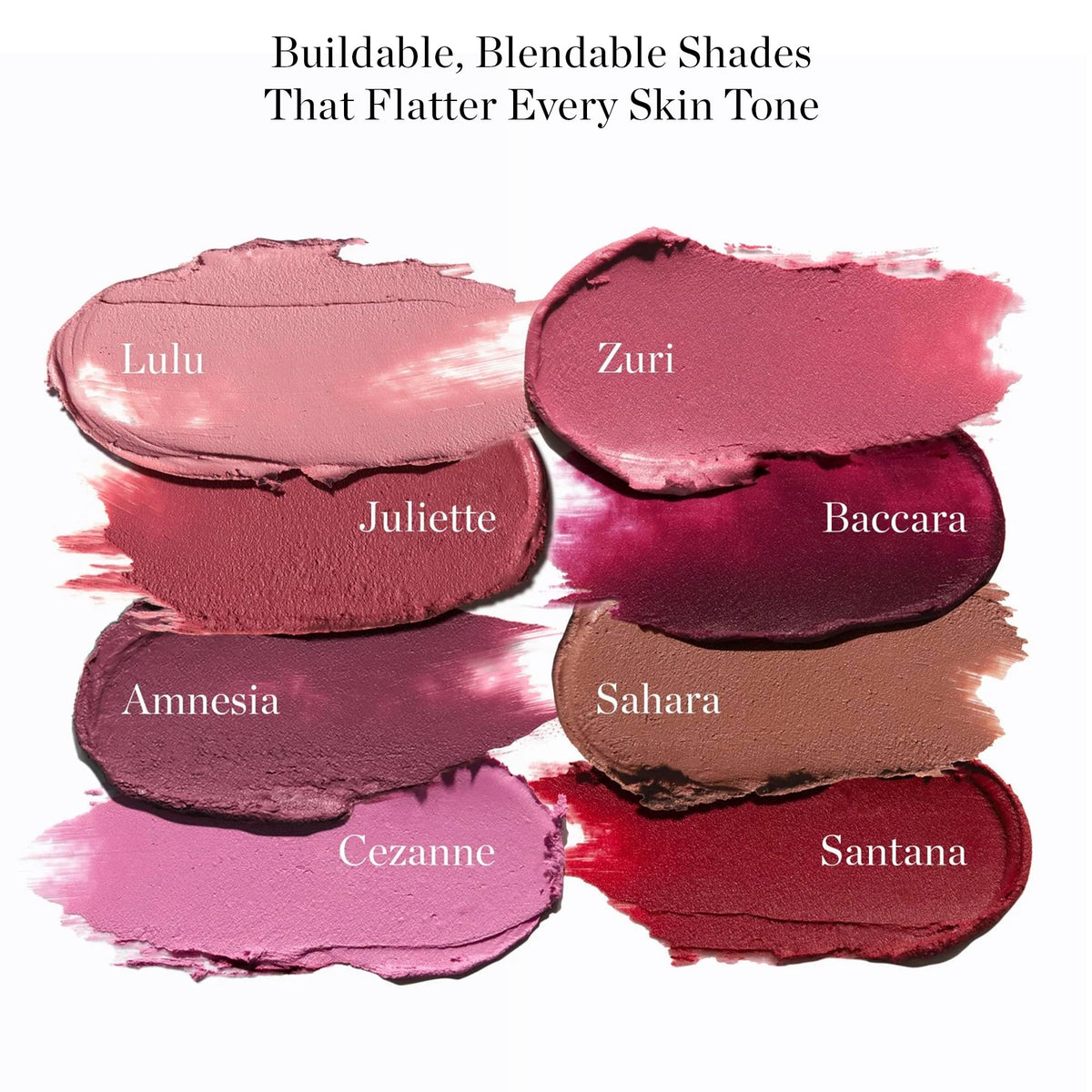 Ogee Juliette texture close-up on swipe, showing creamy finish and moisturizing sheen