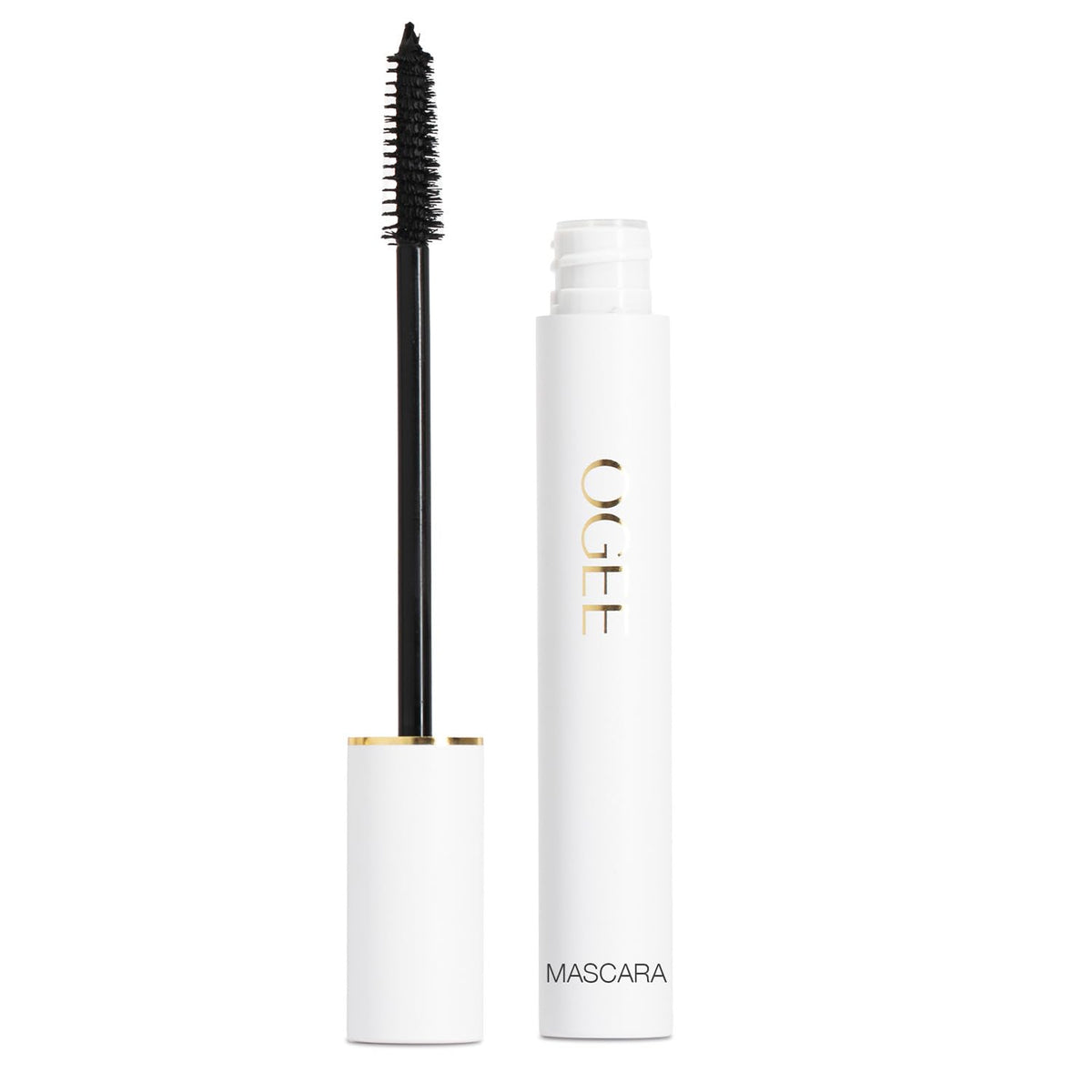 Ogee mascara front packaging showing clean certified organic labeling and benefits