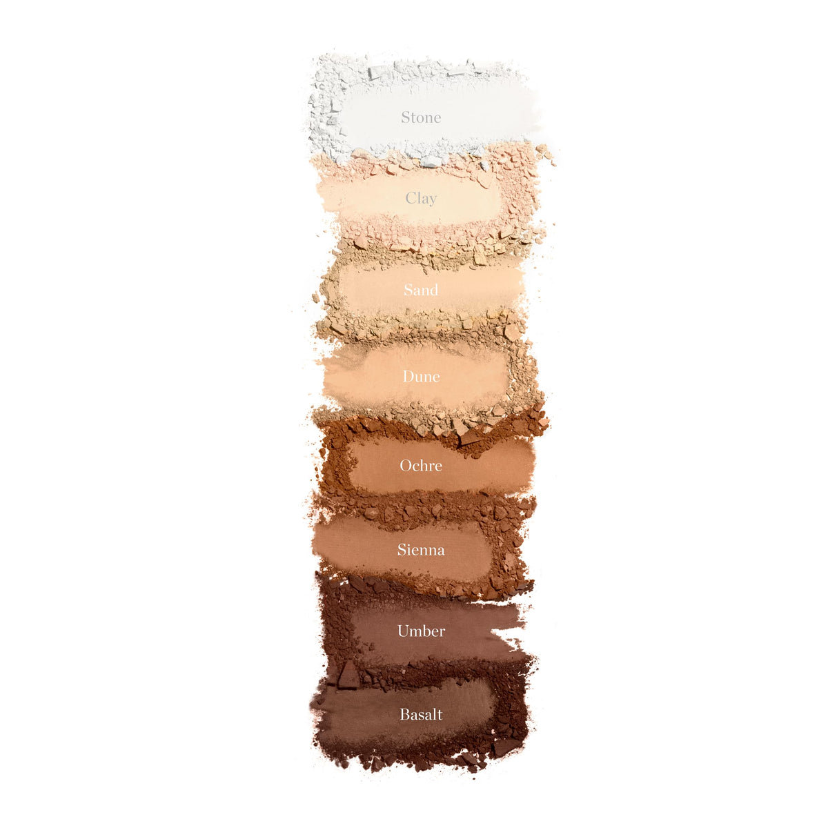 Ogee powder worn on model in natural light, soft-focus skin-perfecting effect