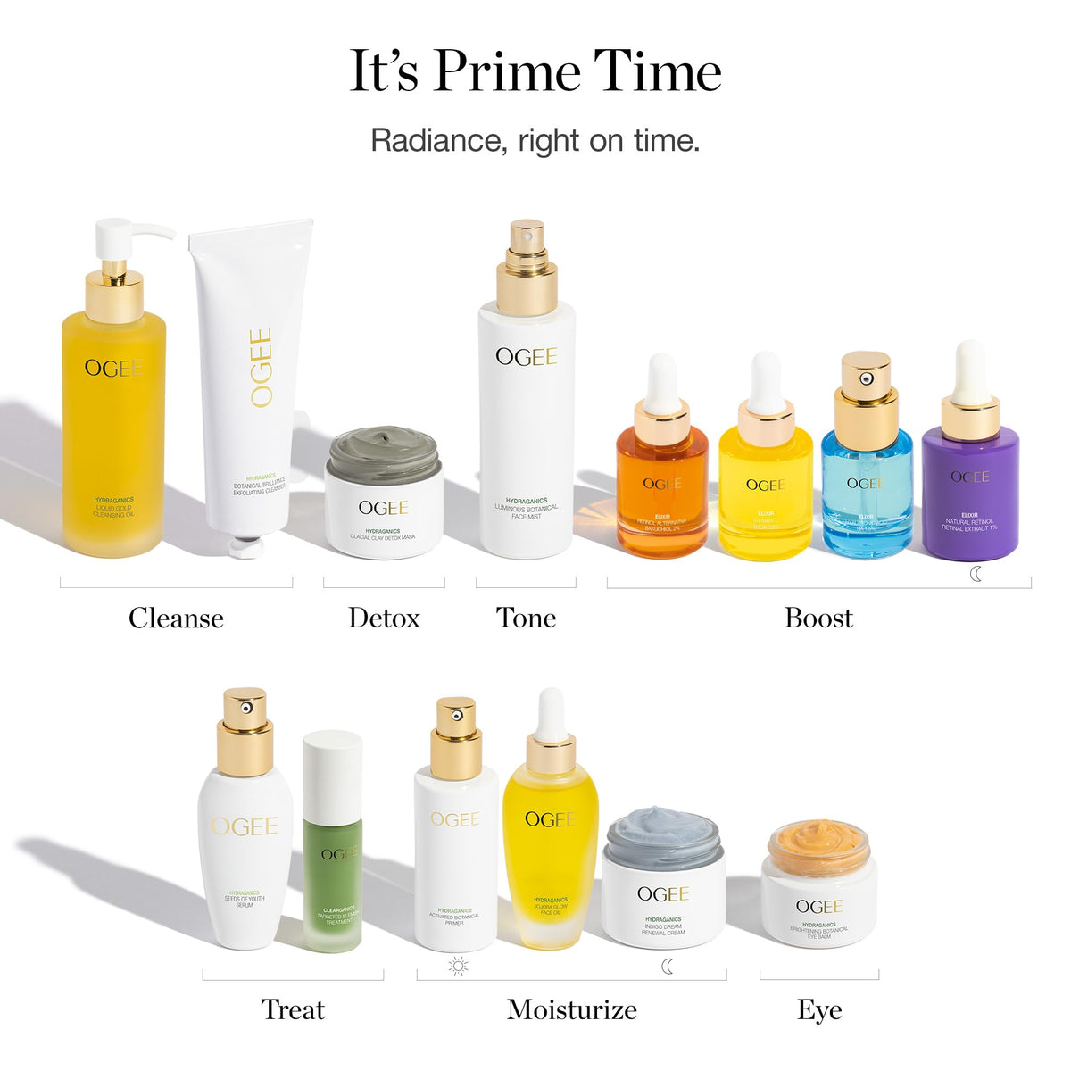 Ogee primer with foundation in use illustrating improved makeup longevity