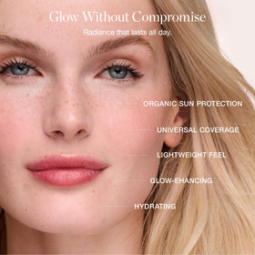 Ogee PROTECT applied to model's hand demonstrating blendability and primer effect