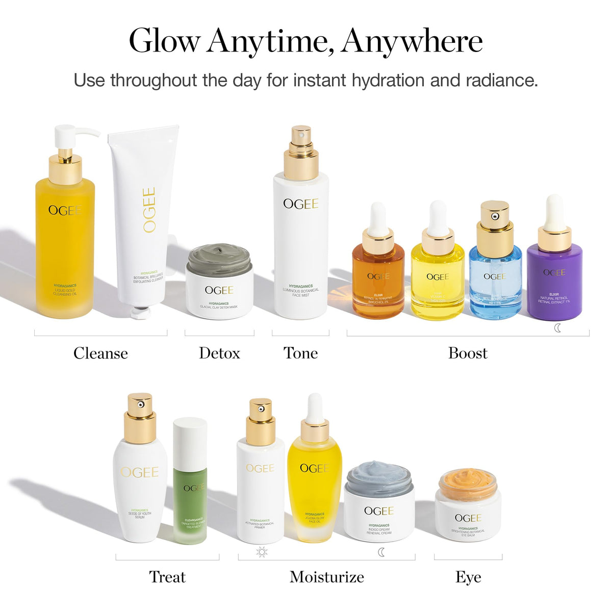 Ogee label close-up highlighting organic ingredients and clean formula